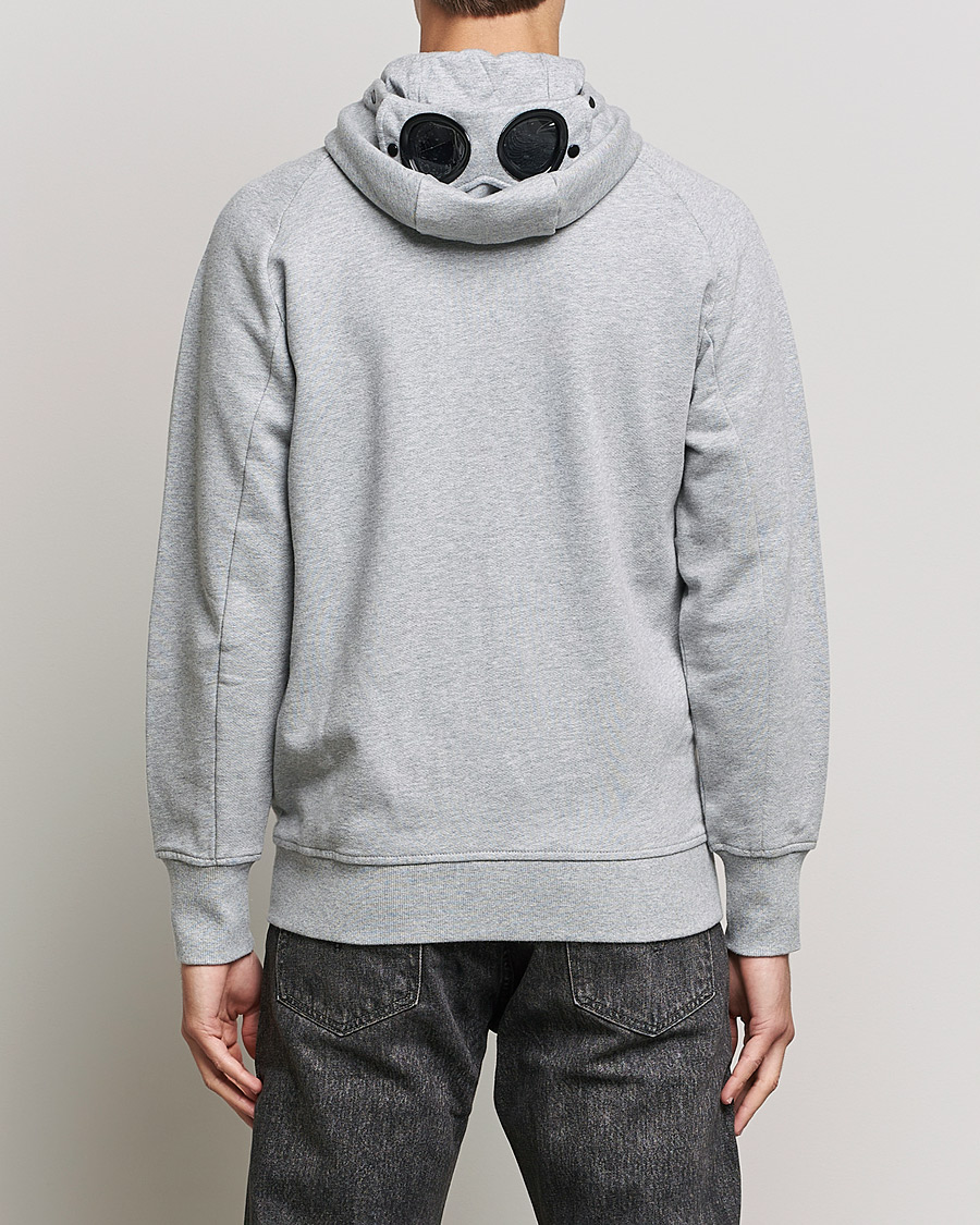 Homme | Pulls Et Tricots | C.P. Company | Diagonal Raised Fleece Full Zip Goggle Hoodie Grey