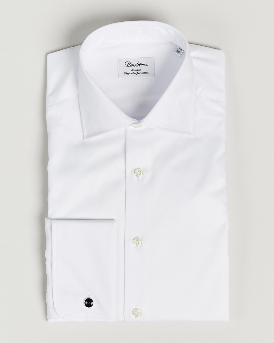 Homme | Chemises | Stenströms | Slimline Double Cuff White