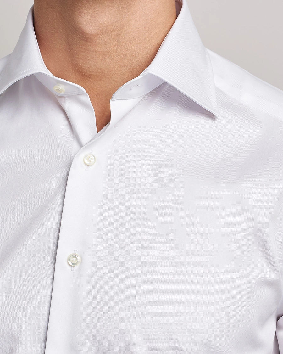 Homme | Chemises D'Affaires | Stenströms | Slimline Double Cuff White