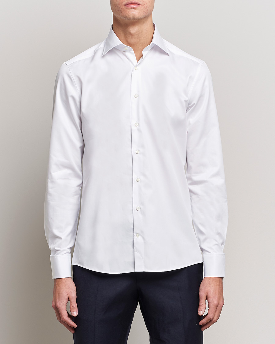 Homme | Chemises | Stenströms | Slimline Double Cuff White