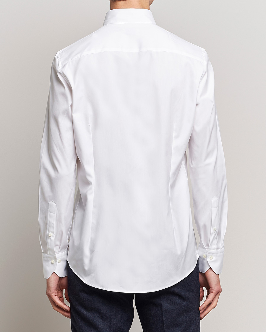 Homme | Chemises | Stenströms | Slimline Pinpoint Oxford Button Down Shirt White