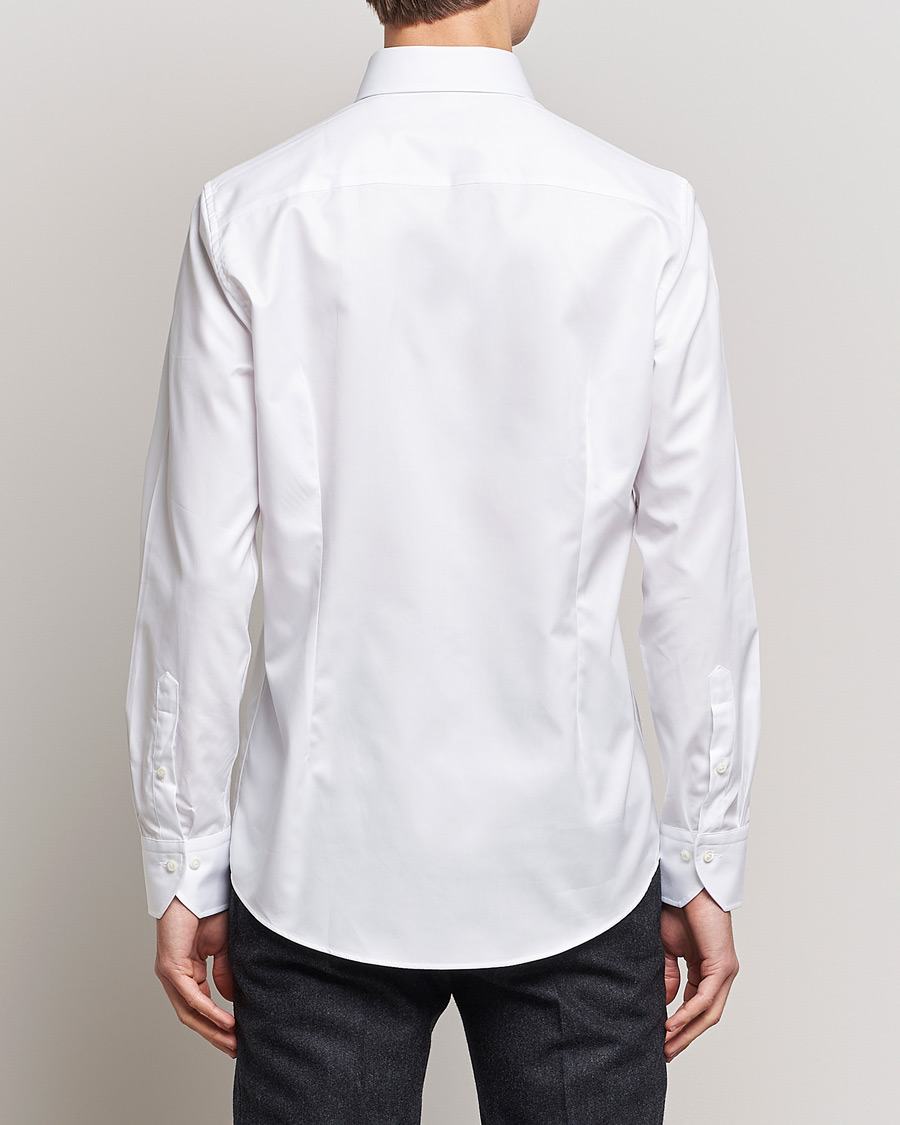 Homme | Chemises | Stenströms | Slimline Extreme Cut Away Shirt White