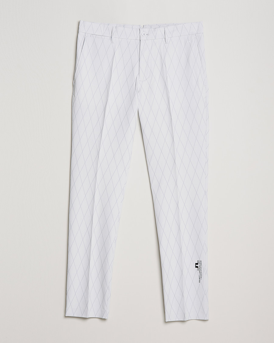 Homme | Pantalons | J.Lindeberg | Active Argyle Golf Pants White