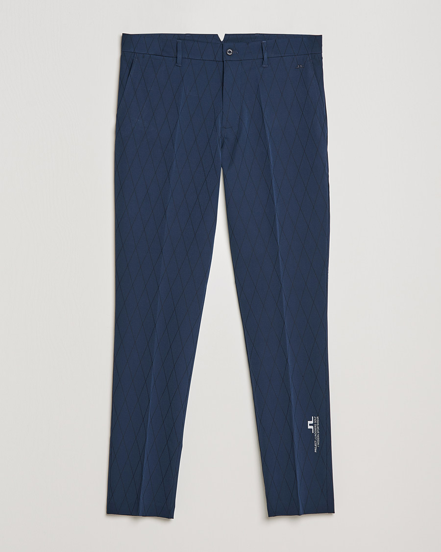 Homme | Pantalons | J.Lindeberg | Active Argyle Golf Pants Navy