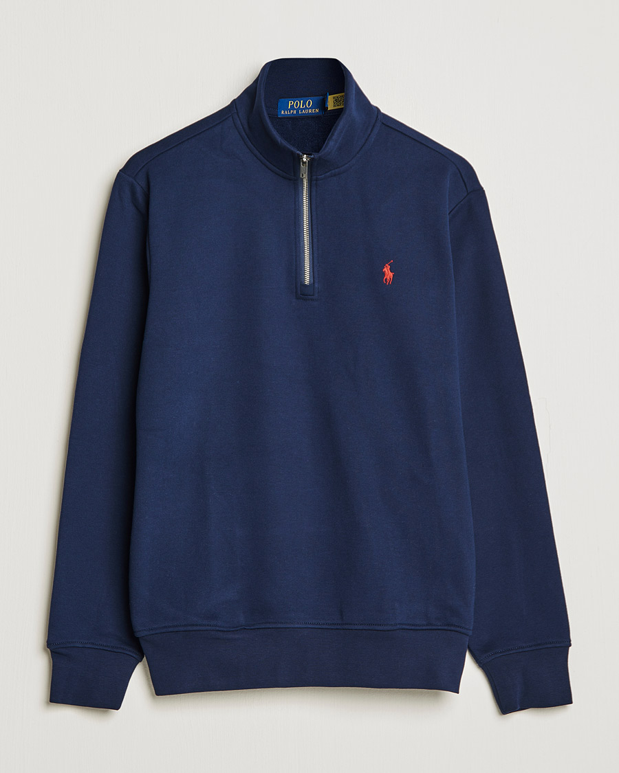 Homme | Pulls Et Tricots | Polo Ralph Lauren | Fleece Jersey Half Zip Cruise Navy
