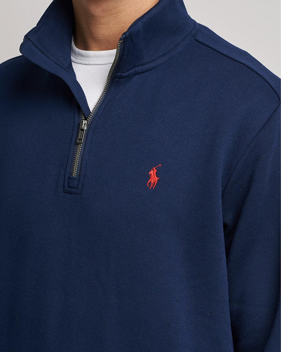 Homme | Pulls Et Tricots | Polo Ralph Lauren | Fleece Jersey Half Zip Cruise Navy