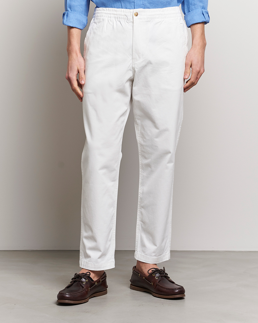 Homme | Pantalons À Cordon | Polo Ralph Lauren | Prepster Stretch Drawstring Trousers Deckwash White