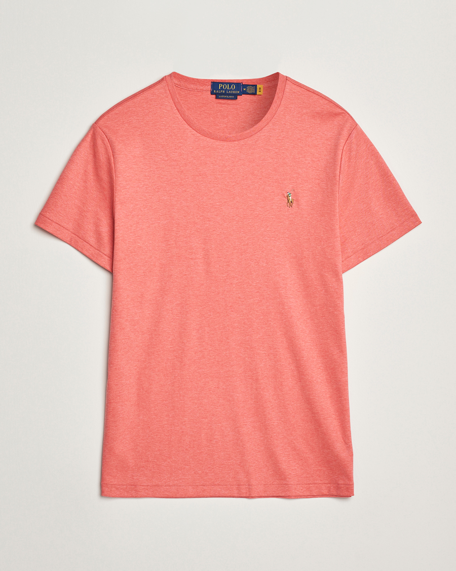 Homme | T-shirts | Polo Ralph Lauren | Luxury Pima Cotton Crew Neck T-Shirt Rose Heather
