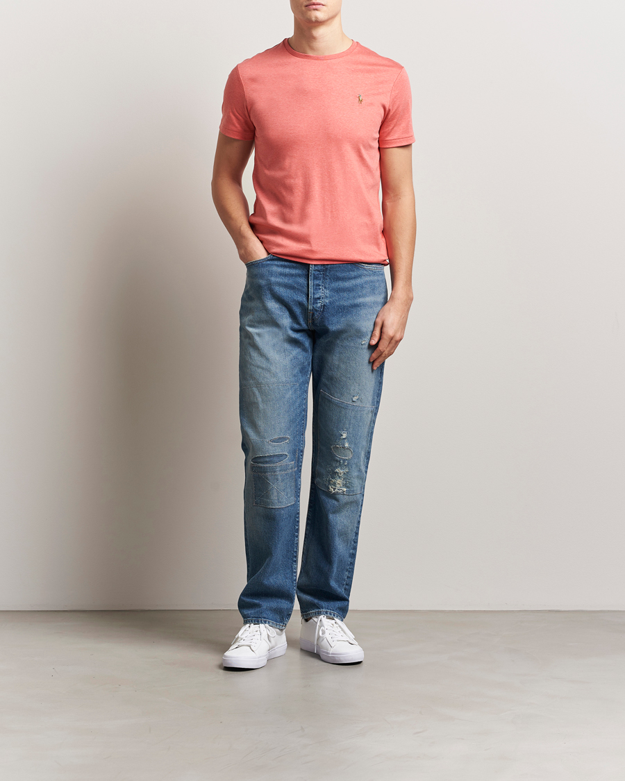 Homme | T-shirts | Polo Ralph Lauren | Luxury Pima Cotton Crew Neck T-Shirt Rose Heather