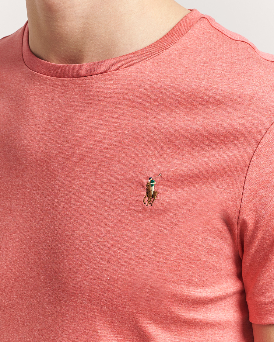 Homme | T-shirts | Polo Ralph Lauren | Luxury Pima Cotton Crew Neck T-Shirt Rose Heather