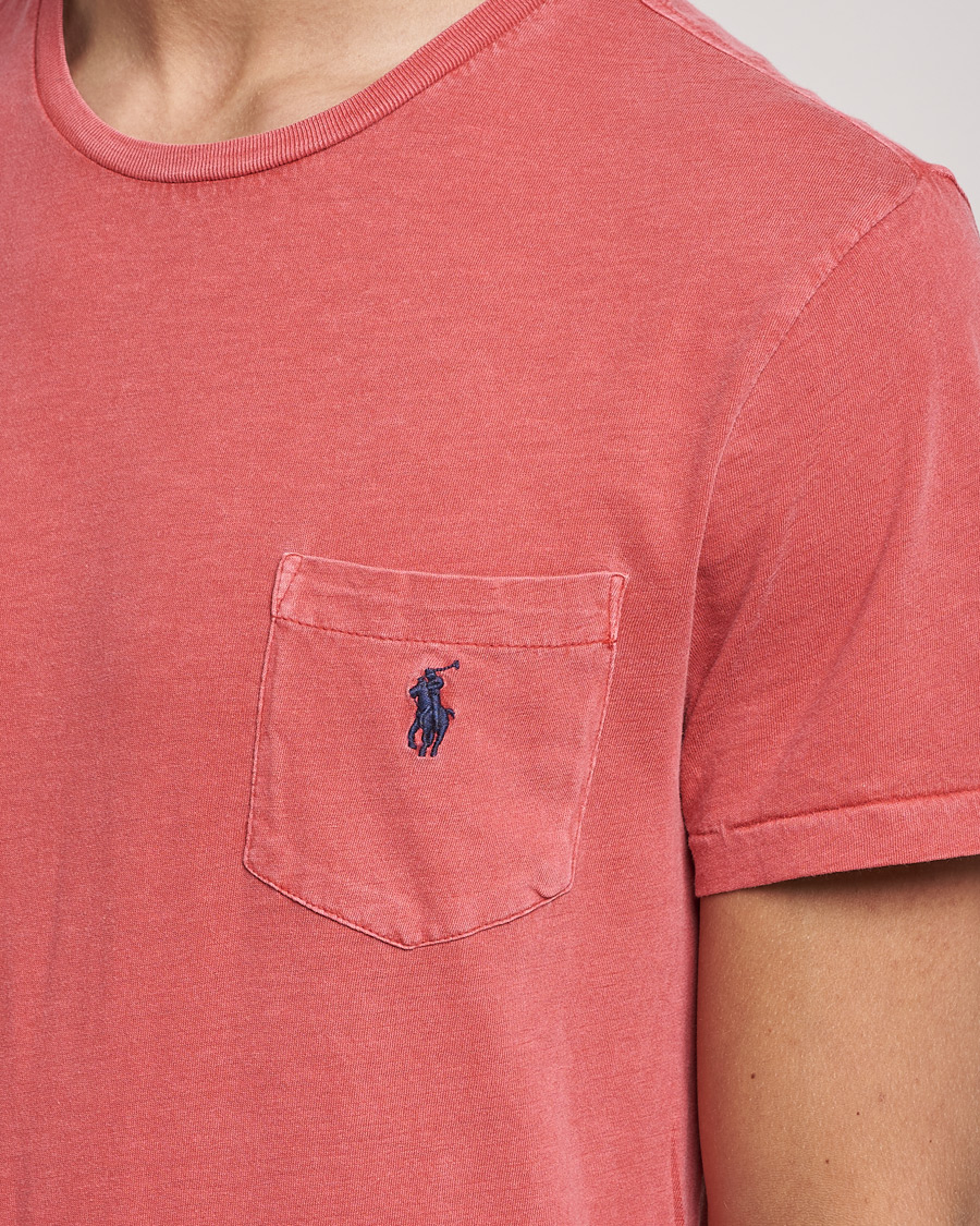 Homme | T-shirts | Polo Ralph Lauren | Washed Crew Neck Pocket Tee Starboard Red