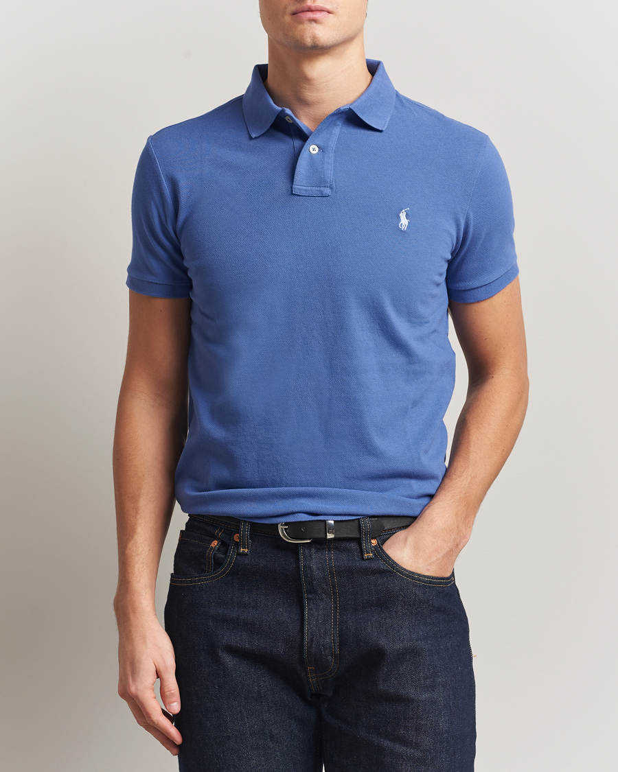 Homme | Polos | Polo Ralph Lauren | Custom Slim Fit Polo Liberty Blue
