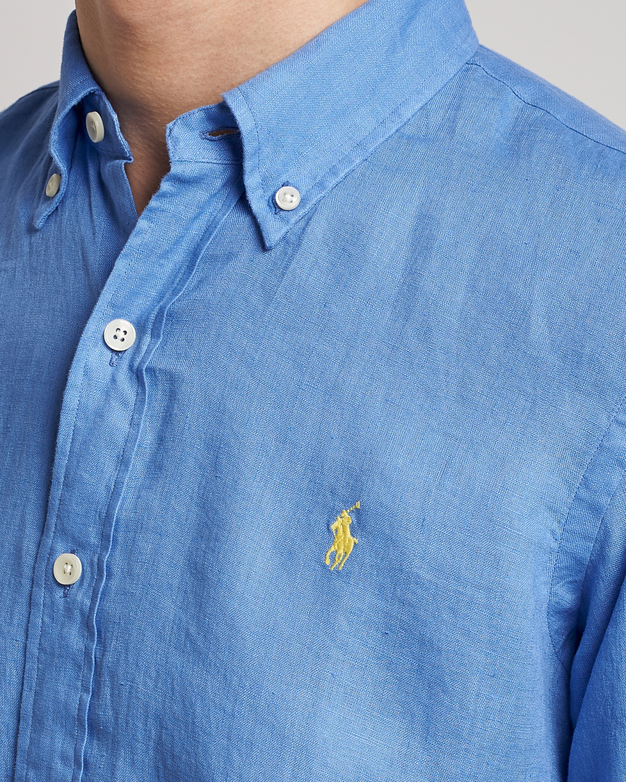 Homme | Chemises | Polo Ralph Lauren | Custom Fit Linen Button Down Harbor Island Blue