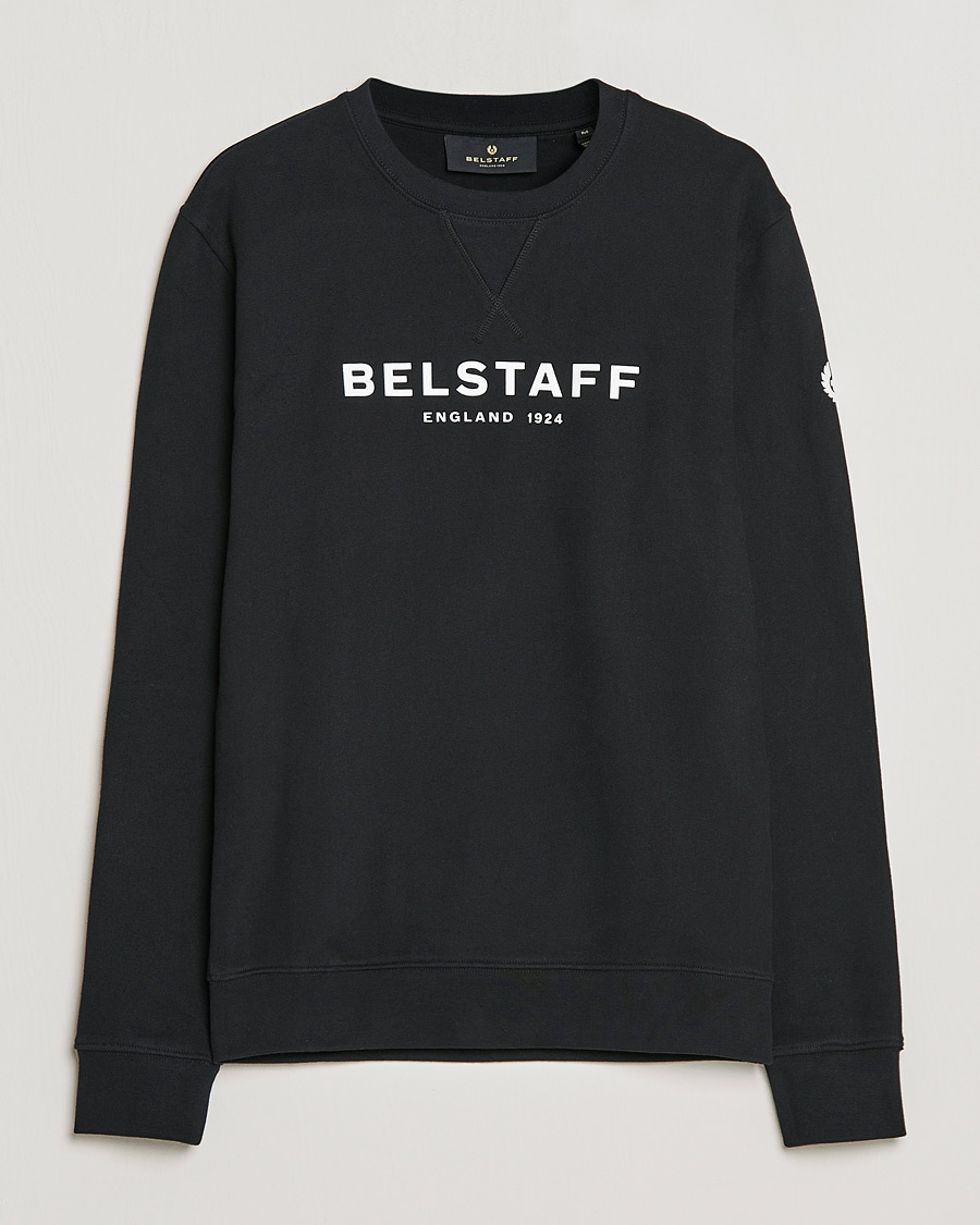 Homme | Pulls Et Tricots | Belstaff | 1924 Crew Neck Logo Sweat Black