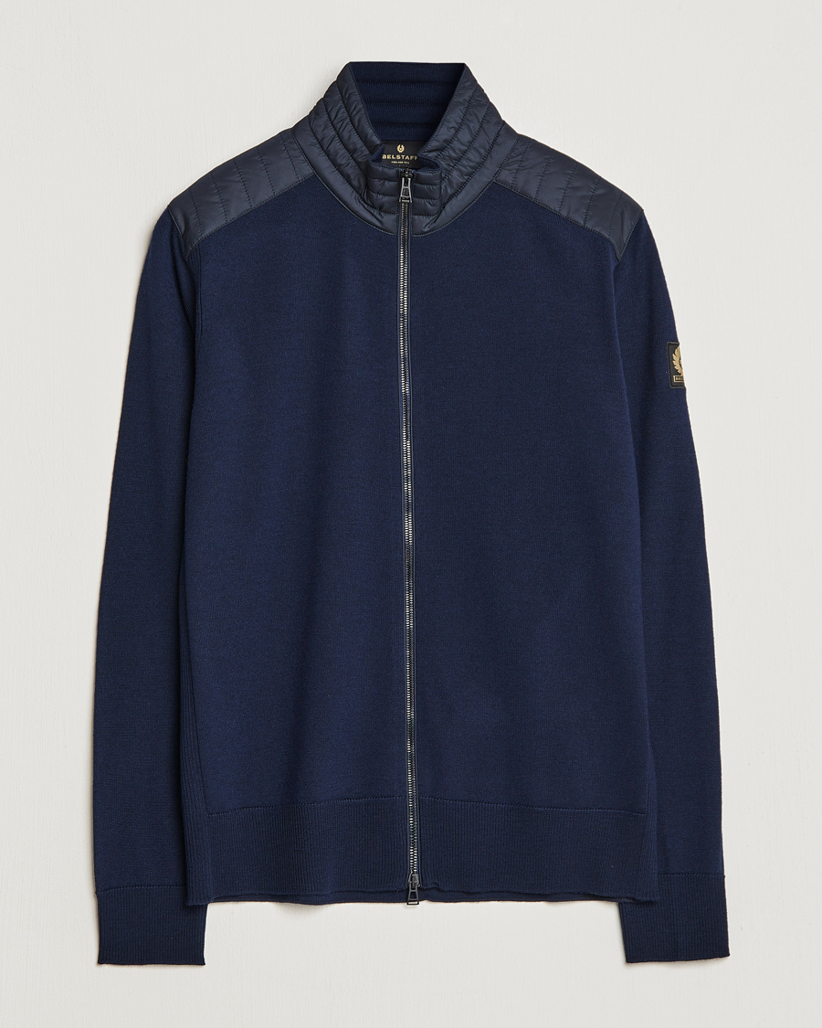 Homme | Pulls Et Tricots | Belstaff | Kelby Zip Cardigan Navy