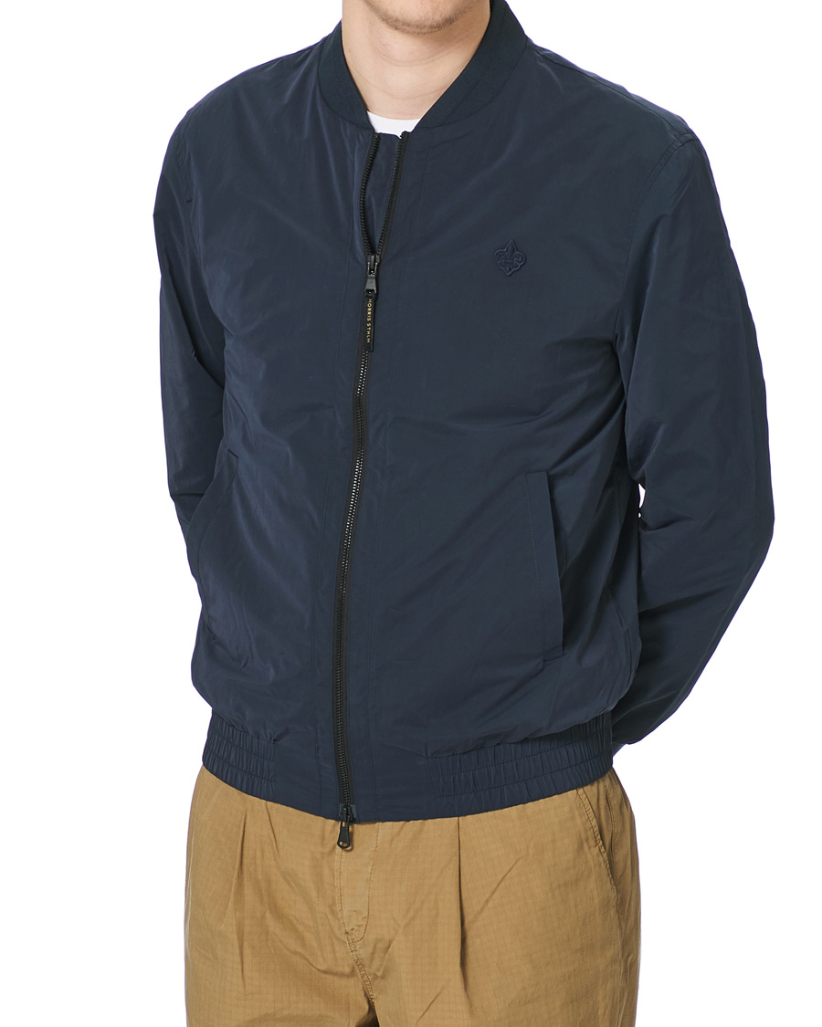 Homme | Manteaux Et Vestes | Morris | Nicolas Nylon Bomber Jacket Old Blue