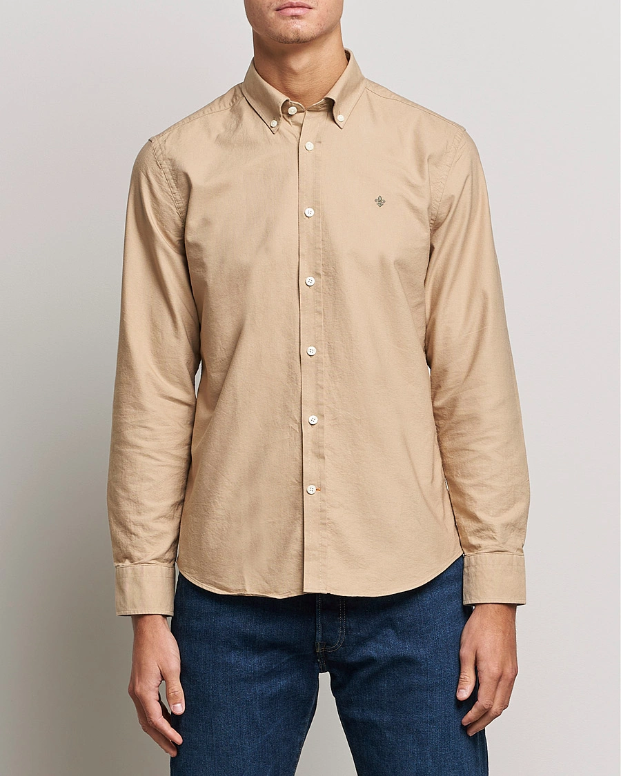 Homme | Soldes | Morris | Douglas Oxford Shirt Khaki
