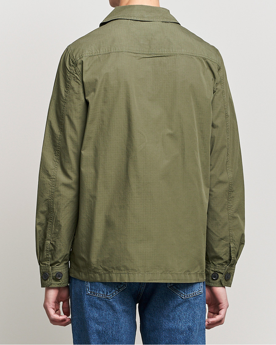 Homme | Chemises | Morris | Morley Ripstop Shirt Jacket Olive