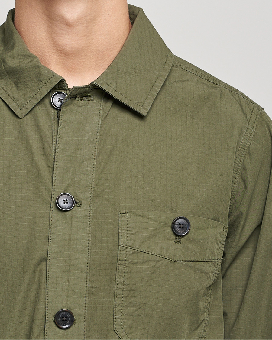 Homme | Chemises | Morris | Morley Ripstop Shirt Jacket Olive
