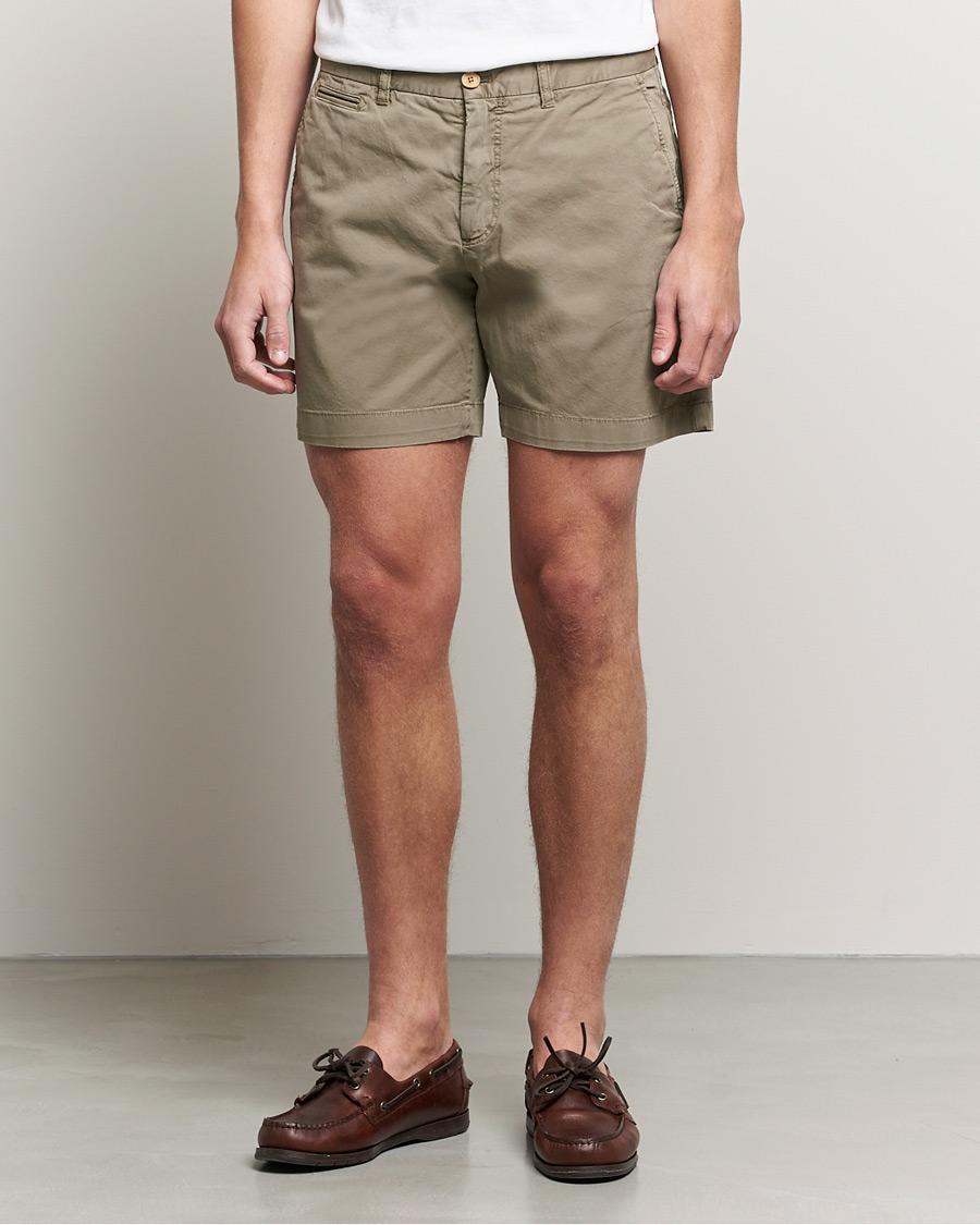 Homme | Shorts | Morris | Light Twill Chino Shorts Olive