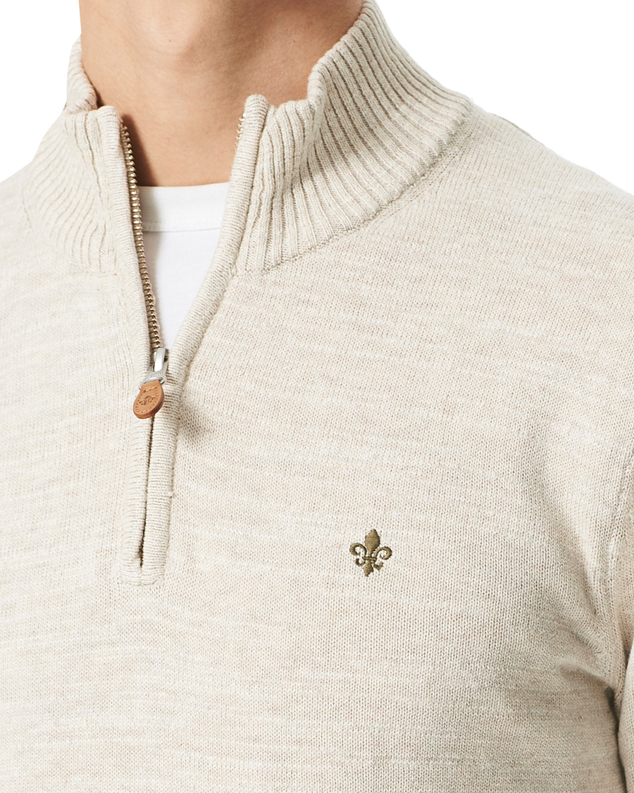 Homme | Pulls Et Tricots | Morris | Randall Cotton Half Zip Ecru