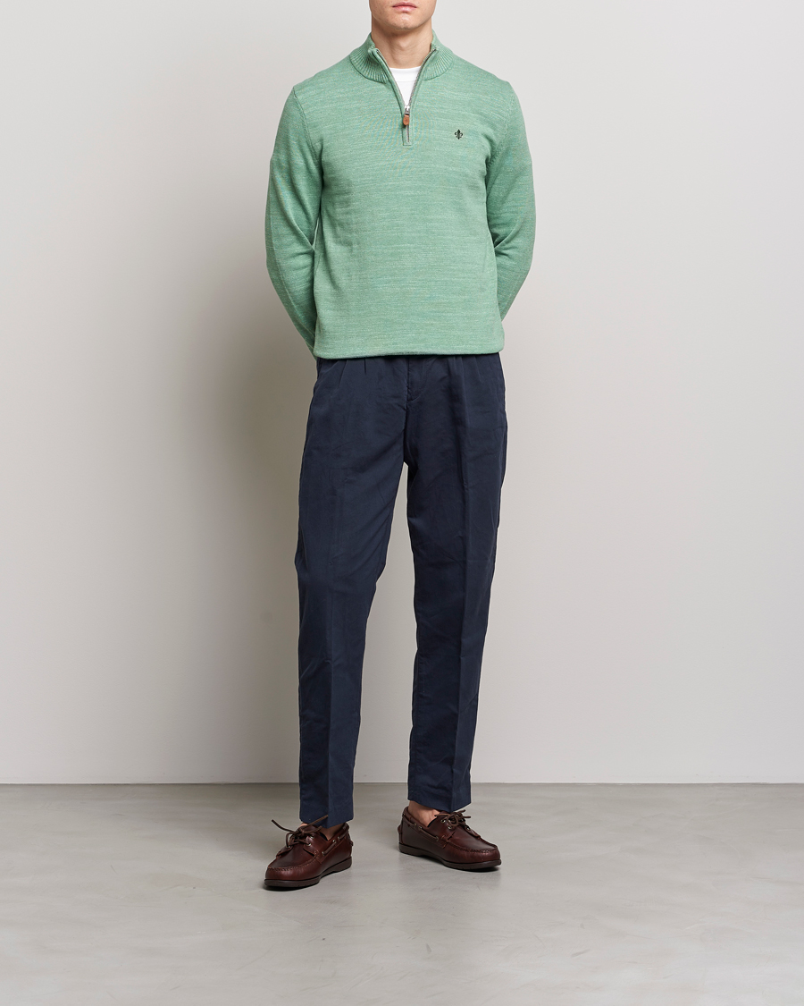 Homme | Pulls Et Tricots | Morris | Randall Cotton Half Zip Green