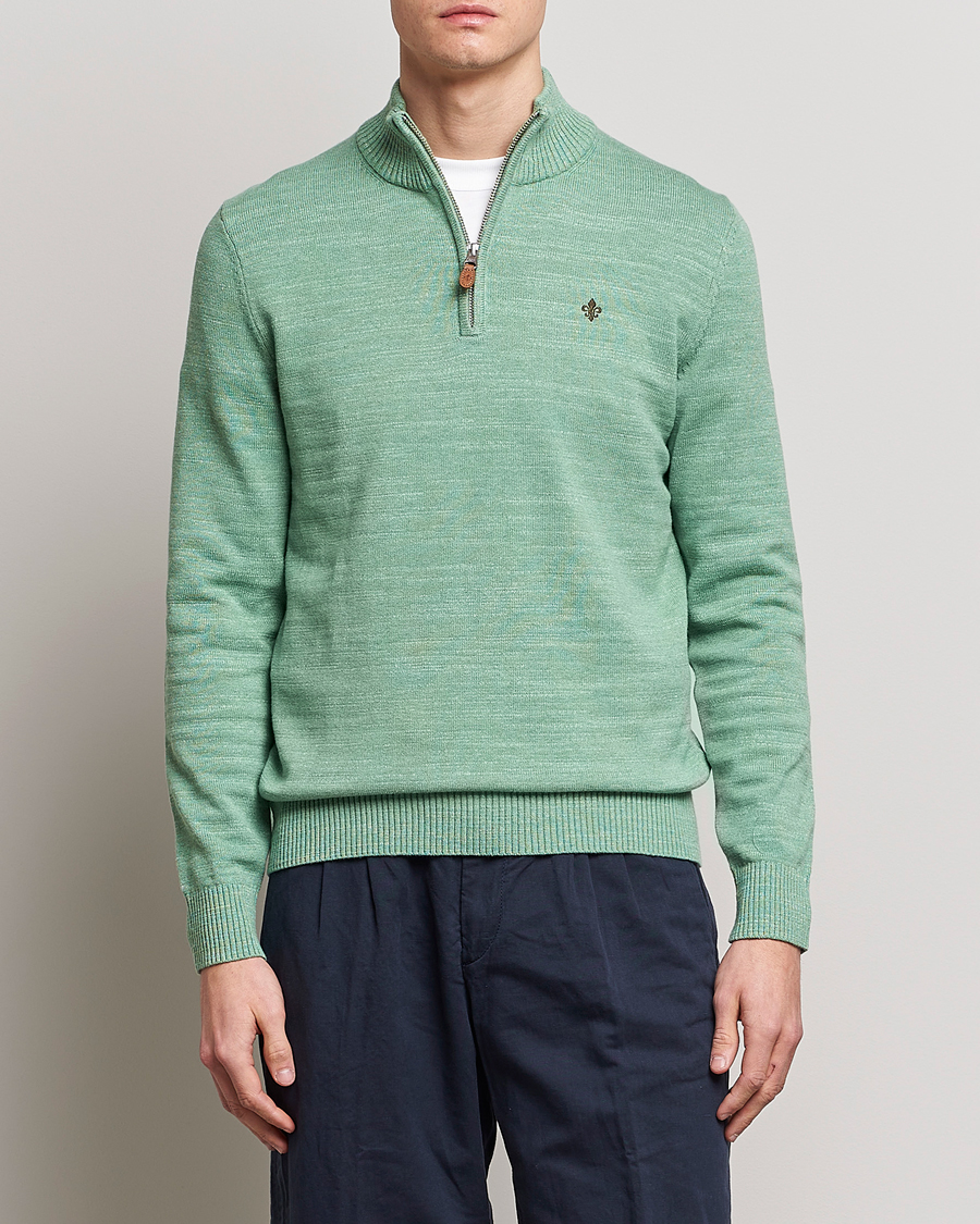 Homme | Pulls Et Tricots | Morris | Randall Cotton Half Zip Green