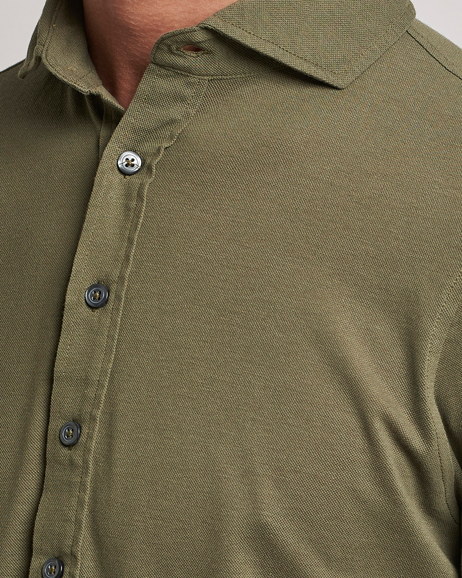 Homme | Chemises | Gran Sasso | Popover Shirt Olive