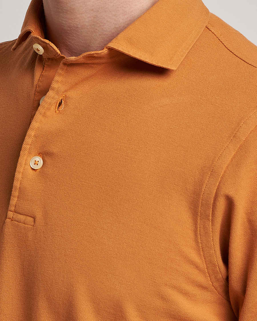 Homme | Polos | Gran Sasso | Washed Polo Orange