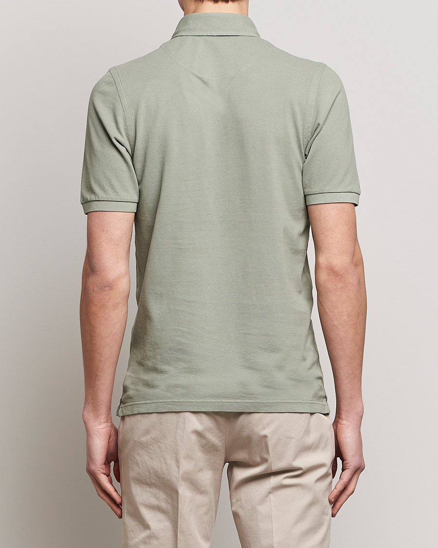 Homme | Polos | Gran Sasso | Washed Polo Green