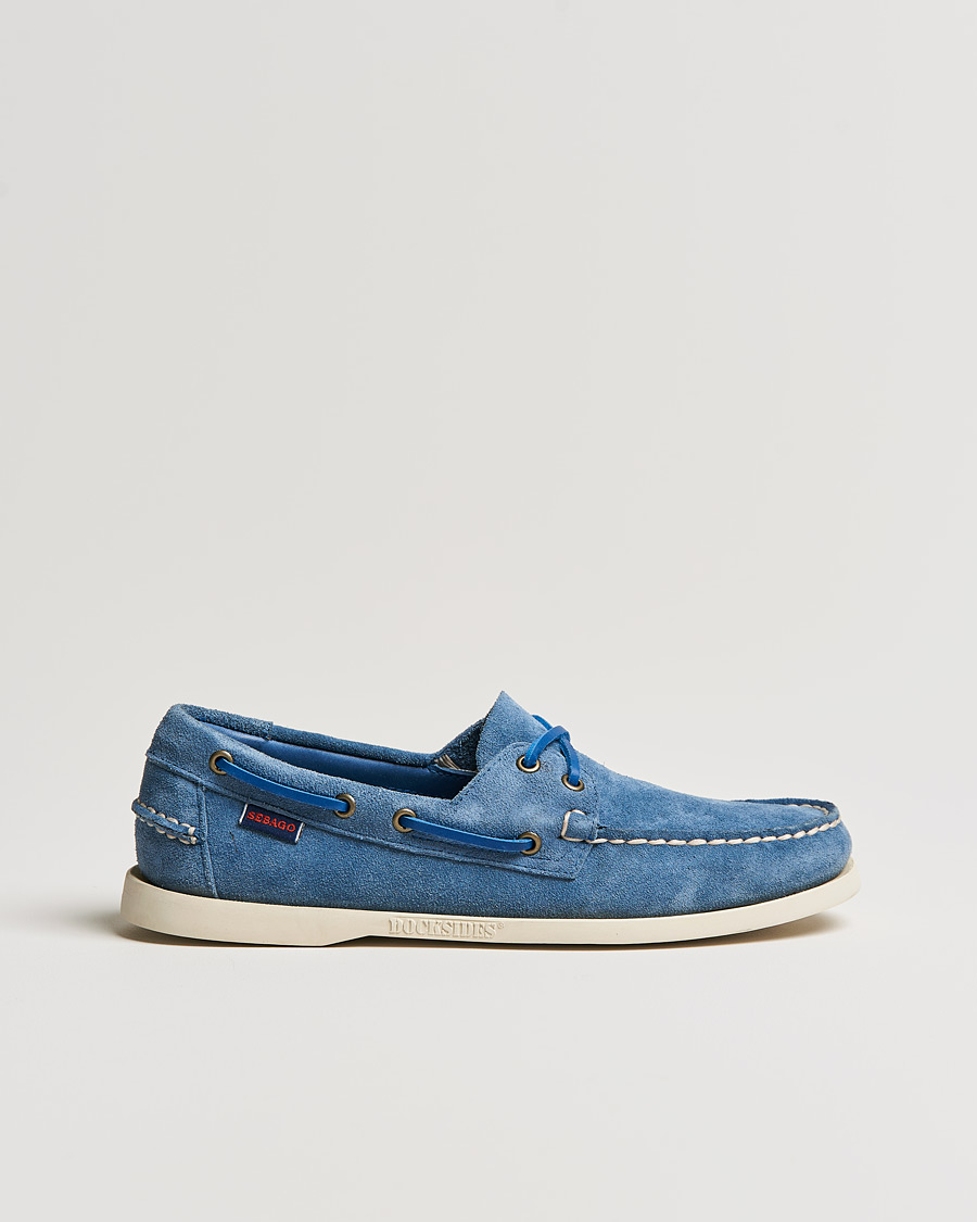 Homme | Sebago Docksides Suede Boat Shoe Indigo | Sebago | Docksides Suede Boat Shoe Indigo
