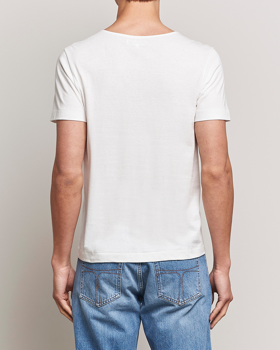 Homme | T-shirts | Merz b. Schwanen | 1920s Loopwheeled T-Shirt White