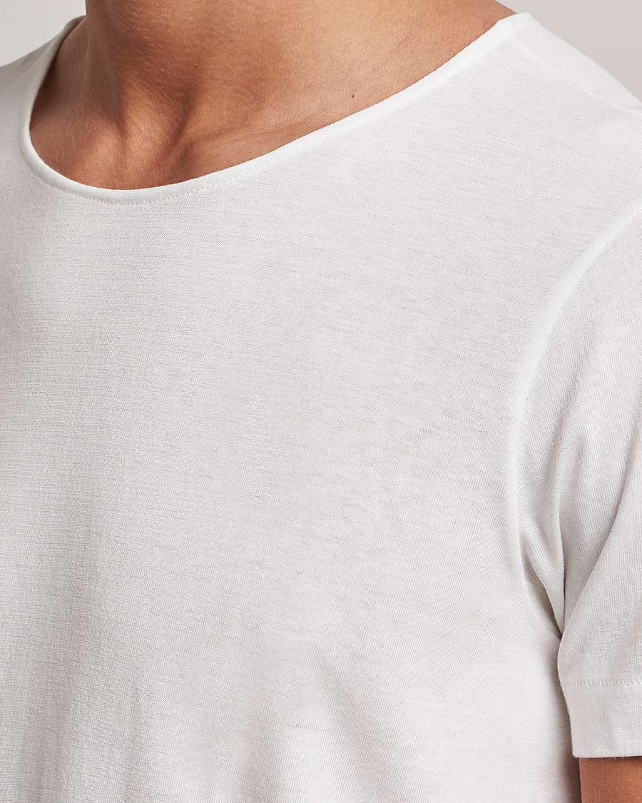 Homme | T-shirts | Merz b. Schwanen | 1920s Loopwheeled T-Shirt White