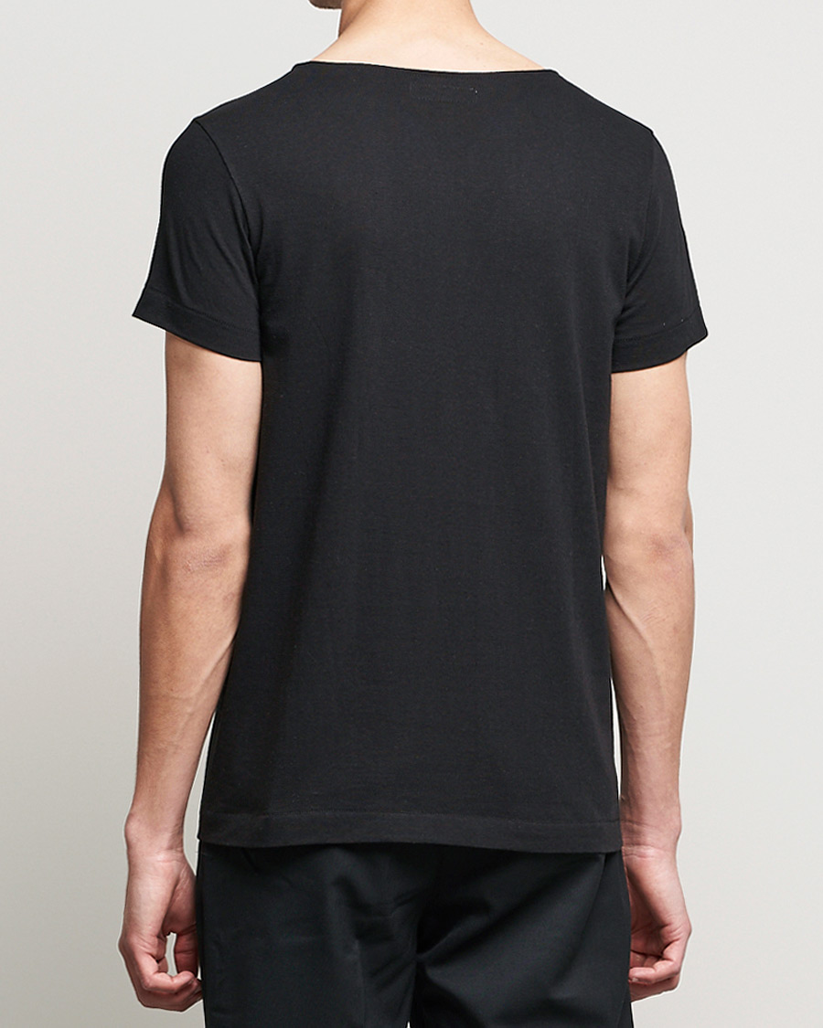 Homme | T-shirts | Merz b. Schwanen | 1920s Loopwheeled T-Shirt Black