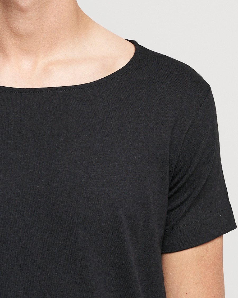 Homme | T-shirts | Merz b. Schwanen | 1920s Loopwheeled T-Shirt Black