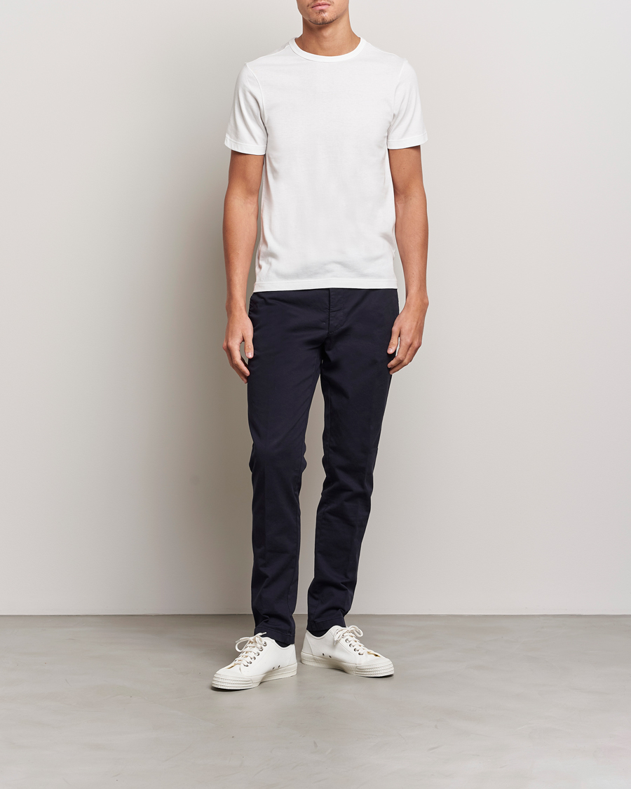 Homme | T-shirts | Merz b. Schwanen | 1950s Classic Loopwheeled T-shirt White