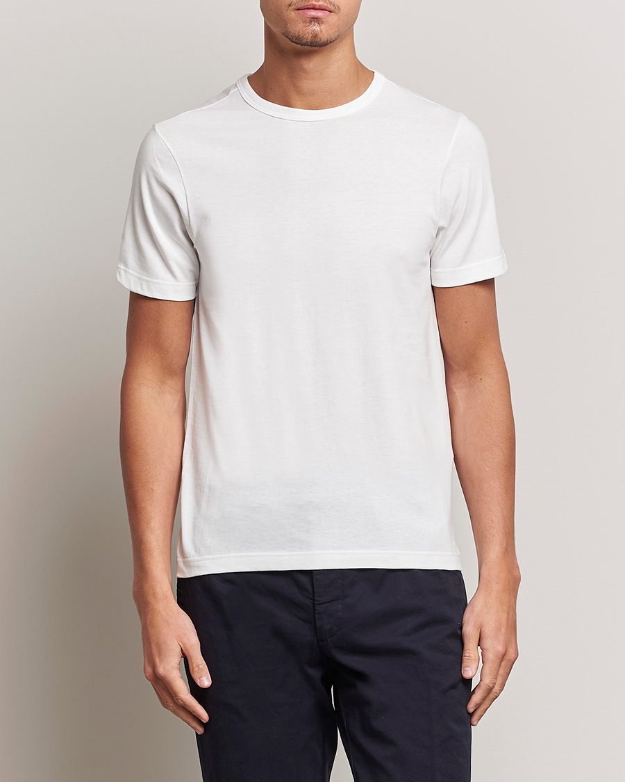 Homme | T-shirts | Merz b. Schwanen | 1950s Classic Loopwheeled T-shirt White