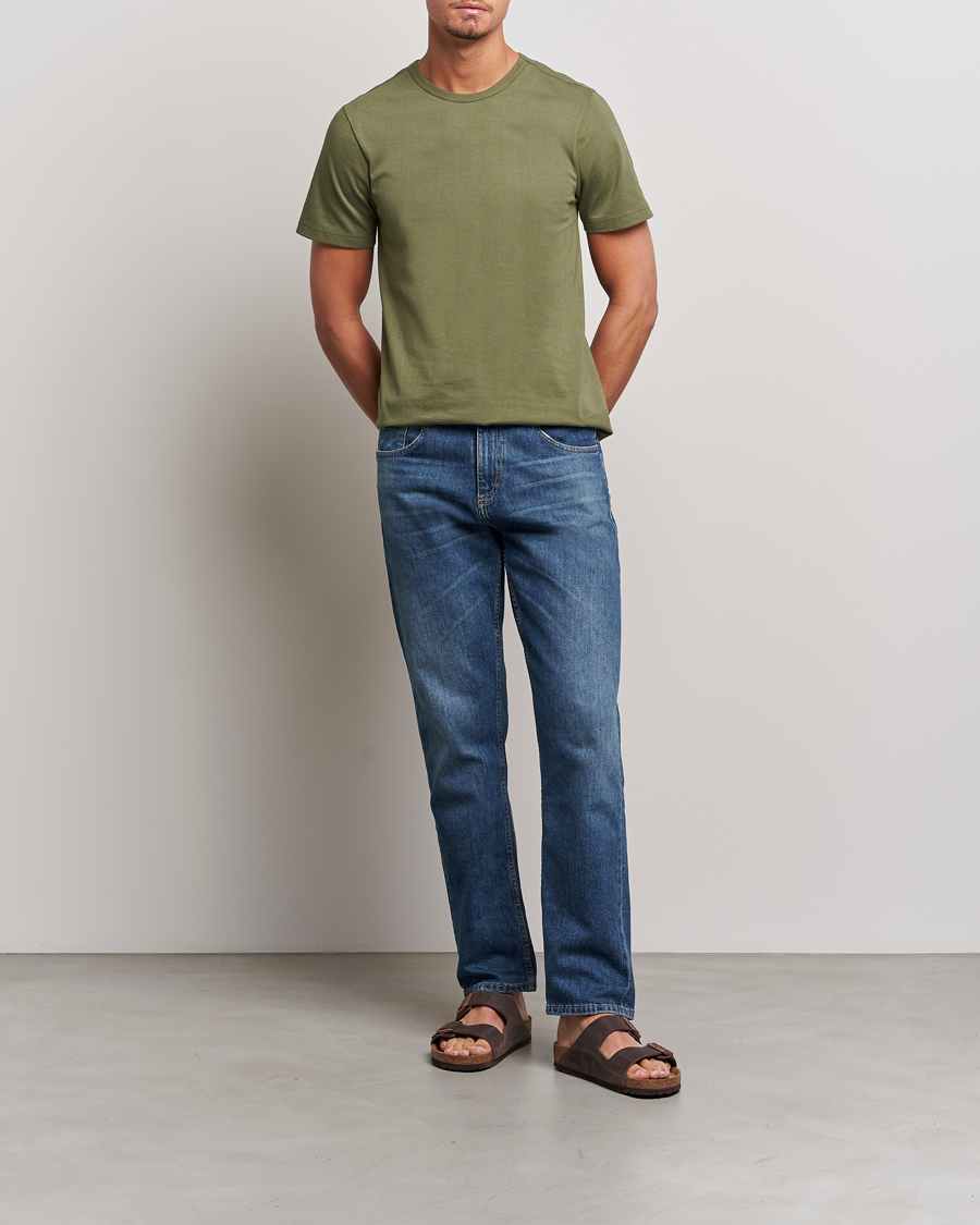 Homme | T-shirts | Merz b. Schwanen | 1950s Classic Loopwheeled T-shirt Army