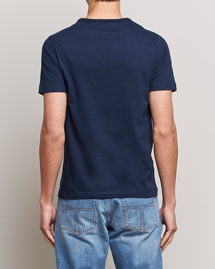 Homme | T-shirts | Merz b. Schwanen | 1950s Classic Loopwheeled T-shirt Ink Blue