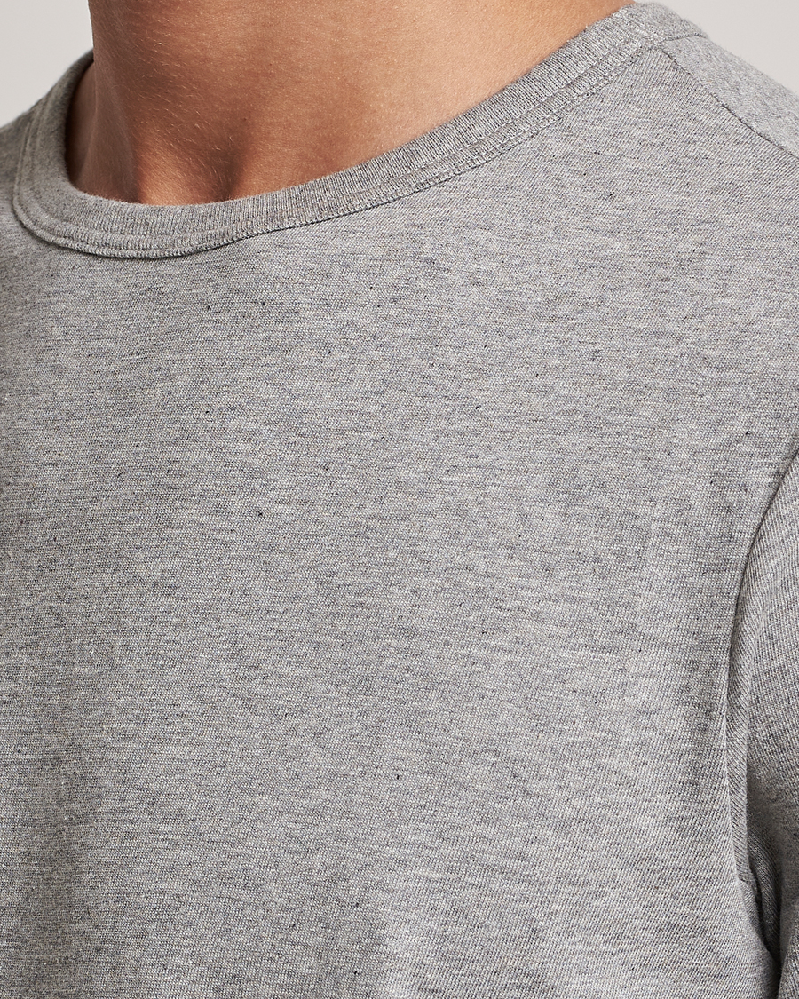 Homme | T-shirts | Merz b. Schwanen | 1950s Classic Loopwheeled T-Shirt Grey Melange