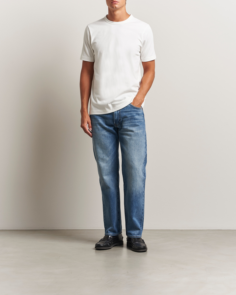 Homme | T-shirts | Merz b. Schwanen | Relaxed Fit Loopwheeled T-Shirt White