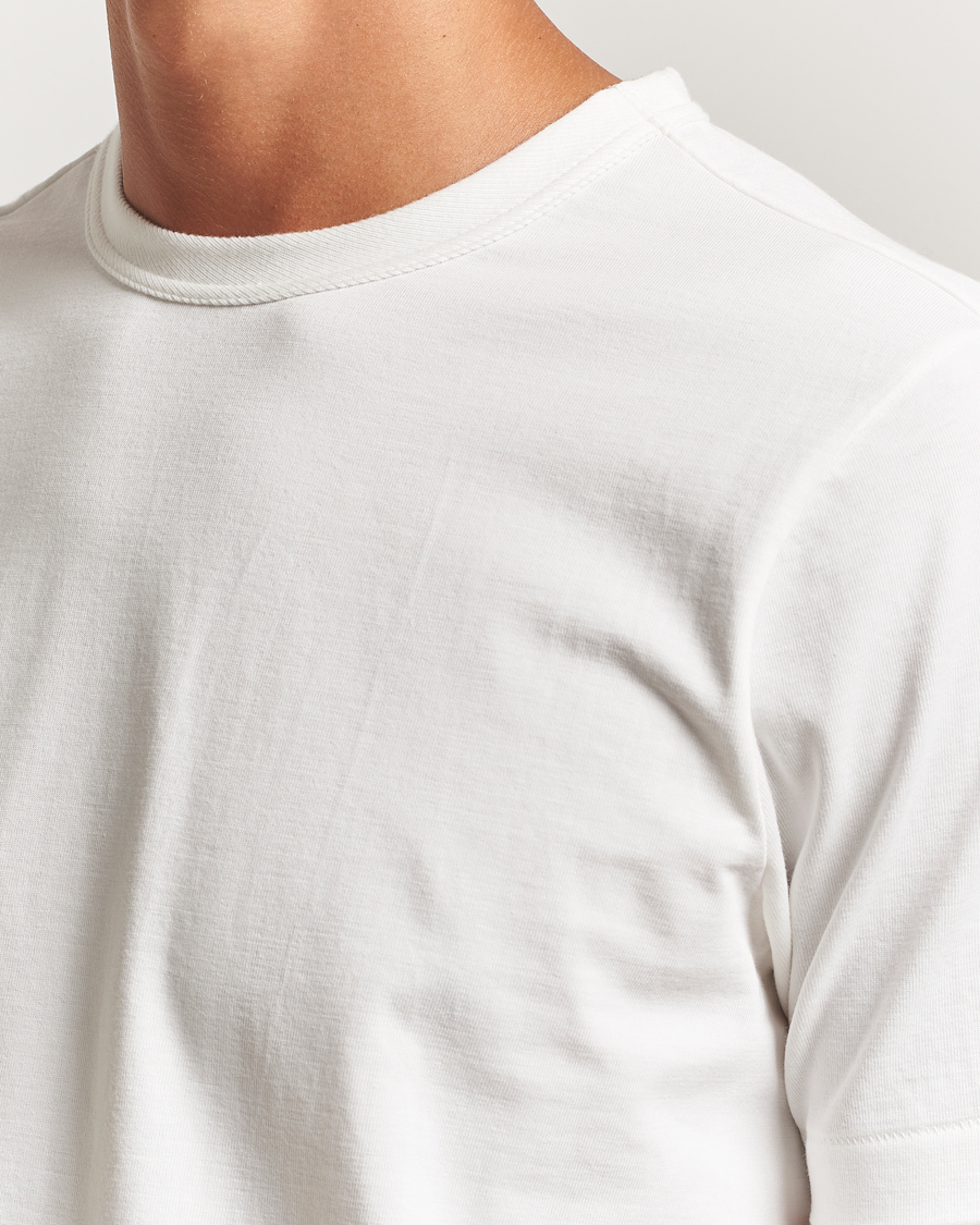 Homme | T-shirts | Merz b. Schwanen | Relaxed Fit Loopwheeled T-Shirt White