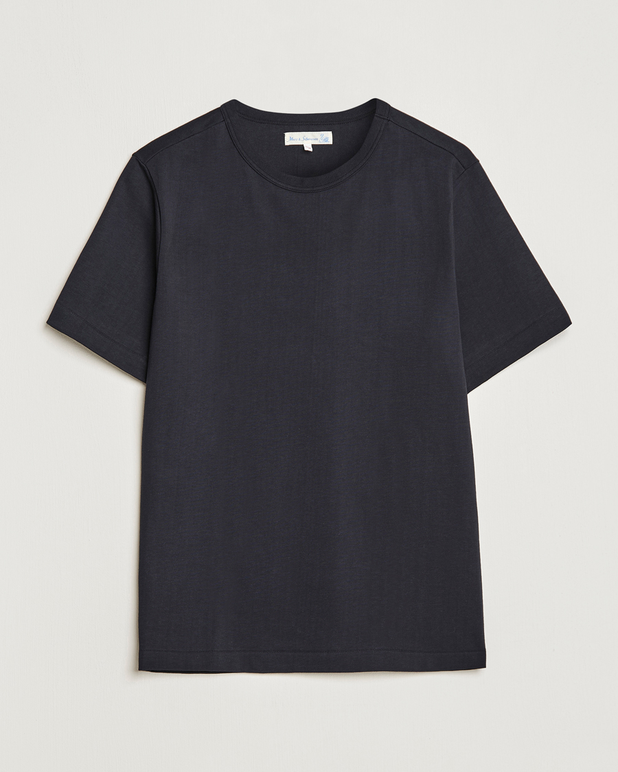 Homme | T-shirts | Merz b. Schwanen | Relaxed Fit Loopwheeled T-Shirt Charcoal