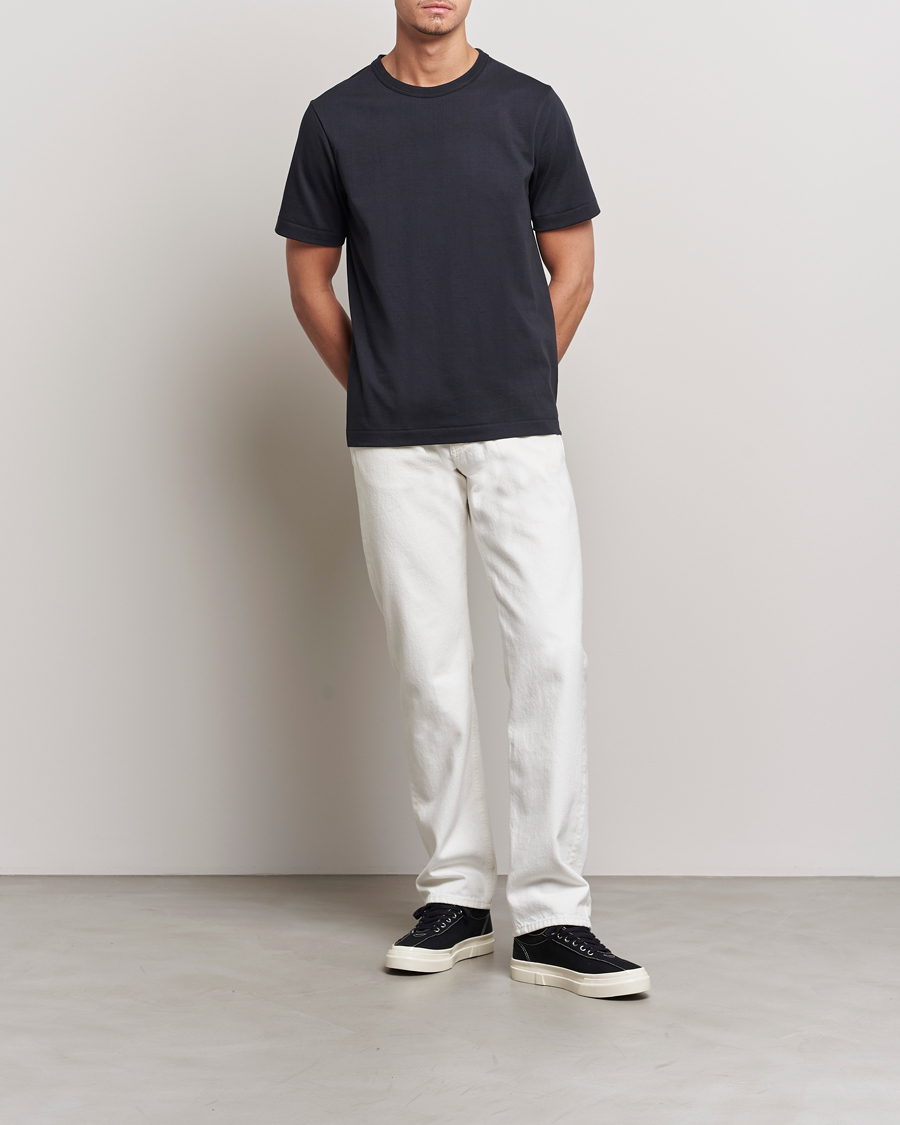 Homme | T-shirts | Merz b. Schwanen | Relaxed Fit Loopwheeled T-Shirt Charcoal