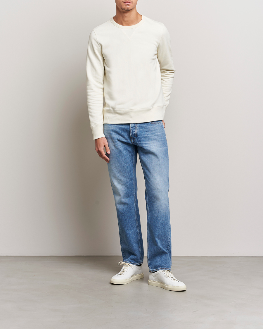 Homme | Pulls Et Tricots | Merz b. Schwanen | Organic Cotton Crew Neck Sweat Oat