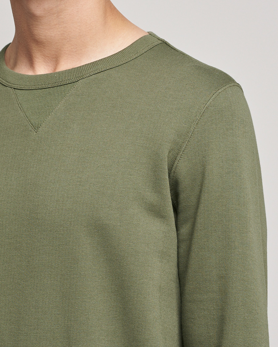 Homme | Pulls Et Tricots | Merz b. Schwanen | Organic Cotton Crew Neck Sweat Army