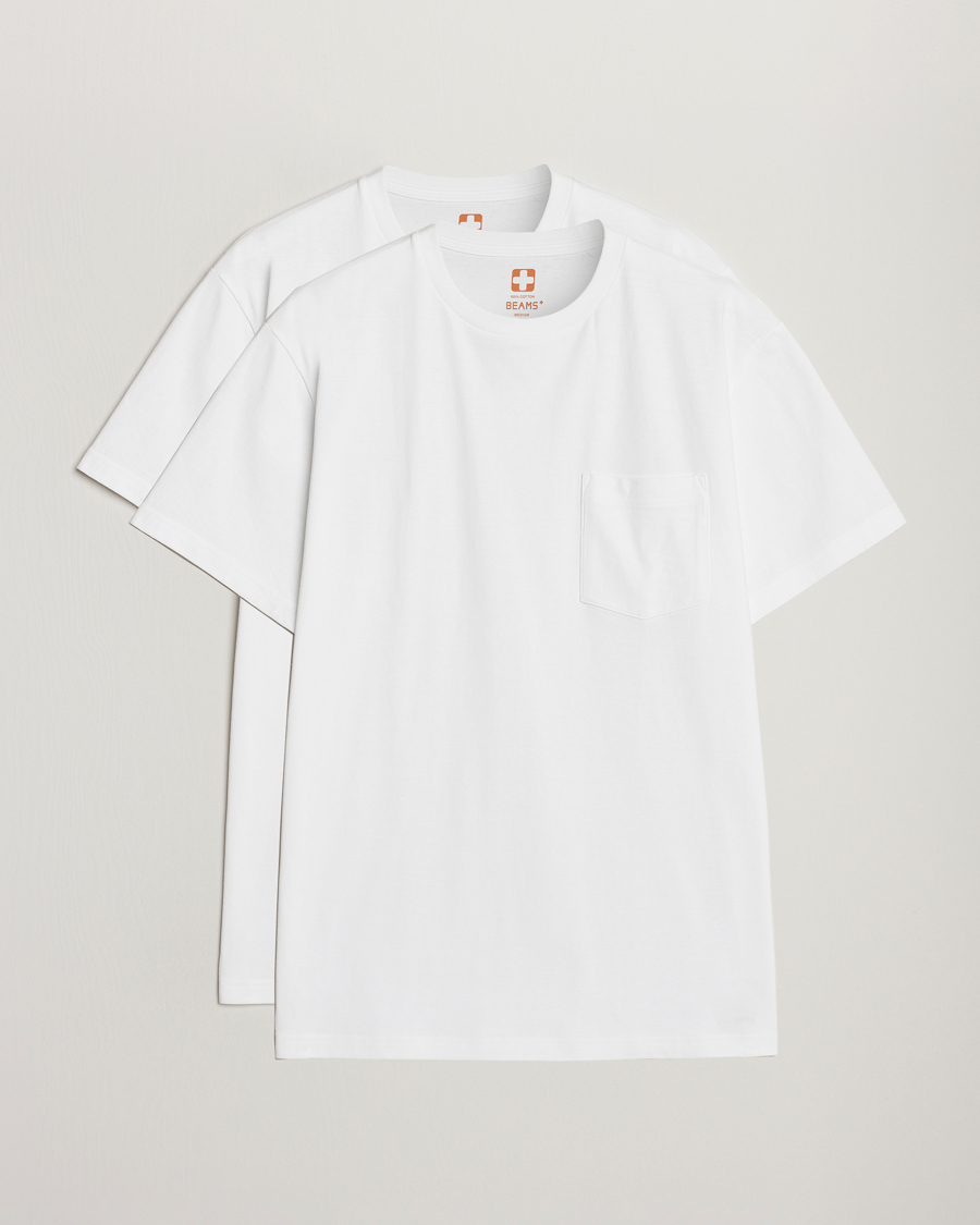 Homme | T-shirts | BEAMS PLUS | 2-Pack Pocket T-Shirt White