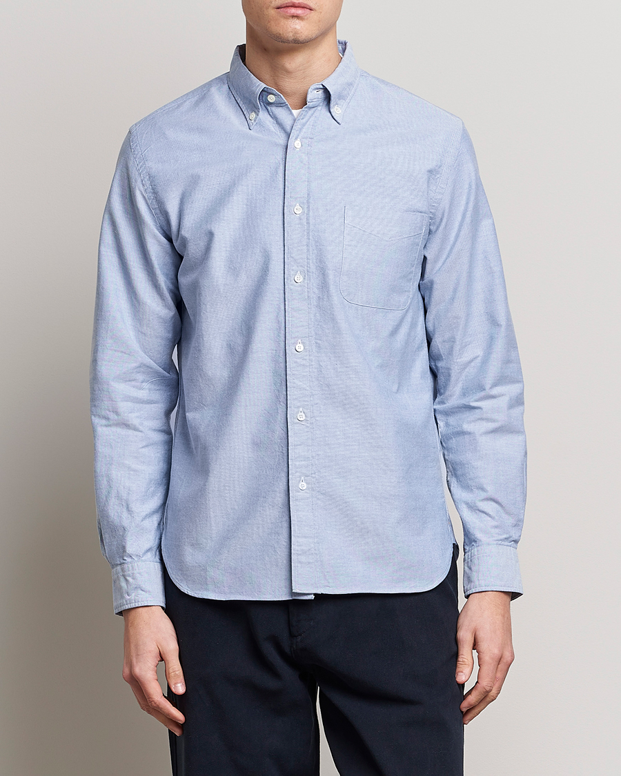 Homme | Sections | BEAMS PLUS | Oxford Button Down Shirt Light Blue