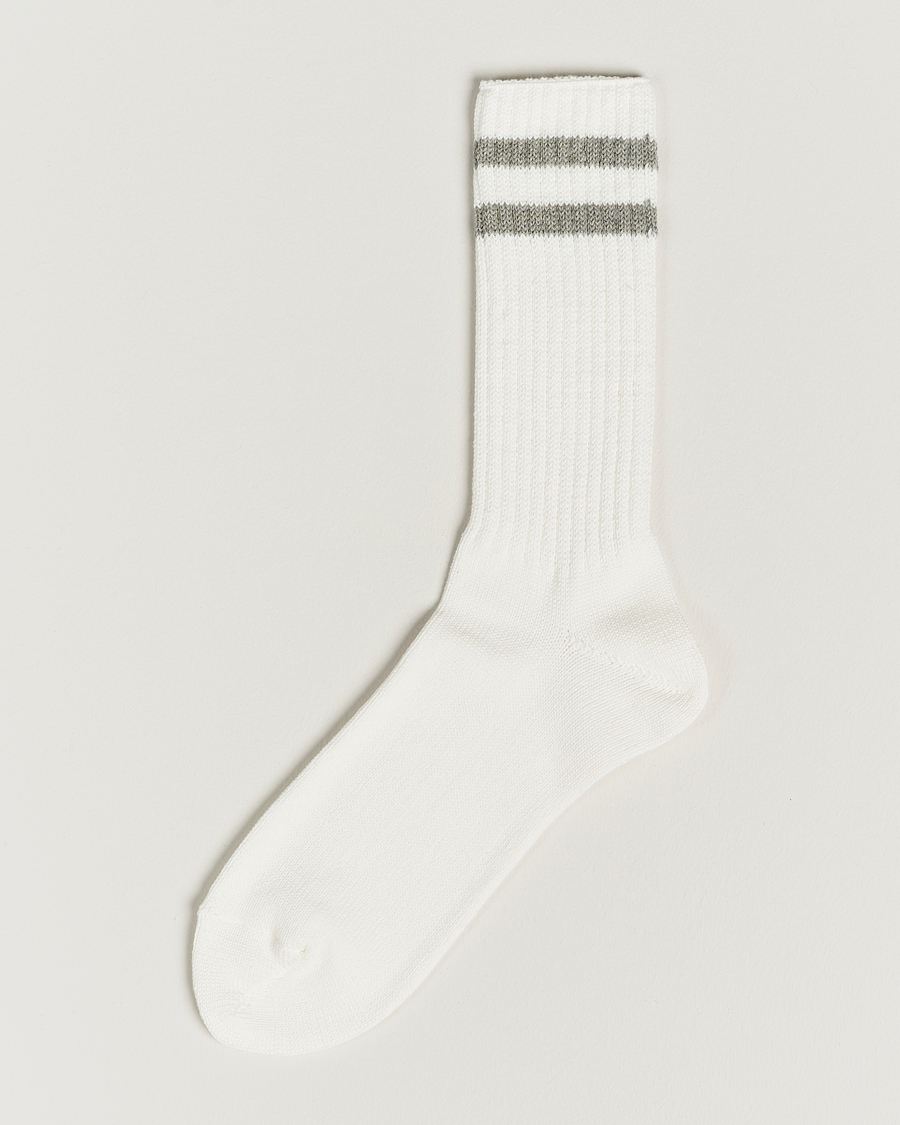 Homme | Sous-Vêtements Et Chaussettes | BEAMS PLUS | Schoolboy Socks White/Grey