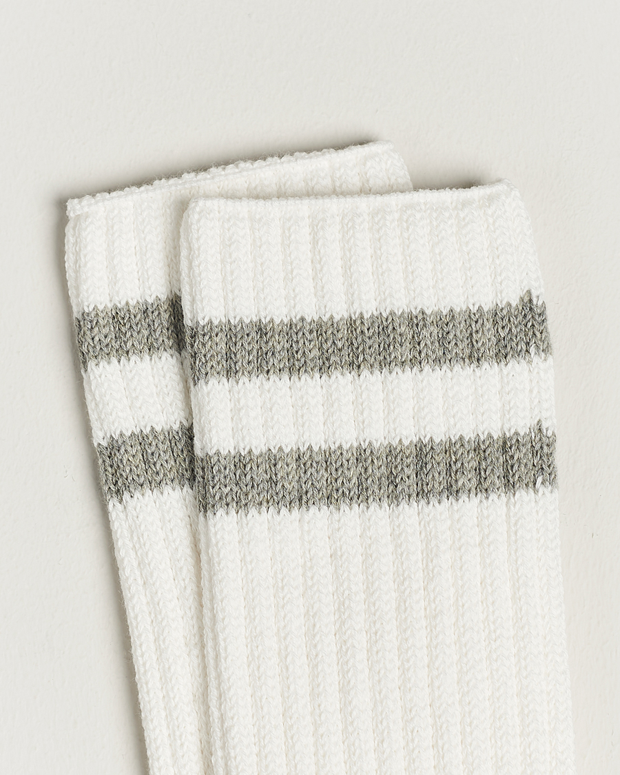 Homme | Sous-Vêtements Et Chaussettes | BEAMS PLUS | Schoolboy Socks White/Grey